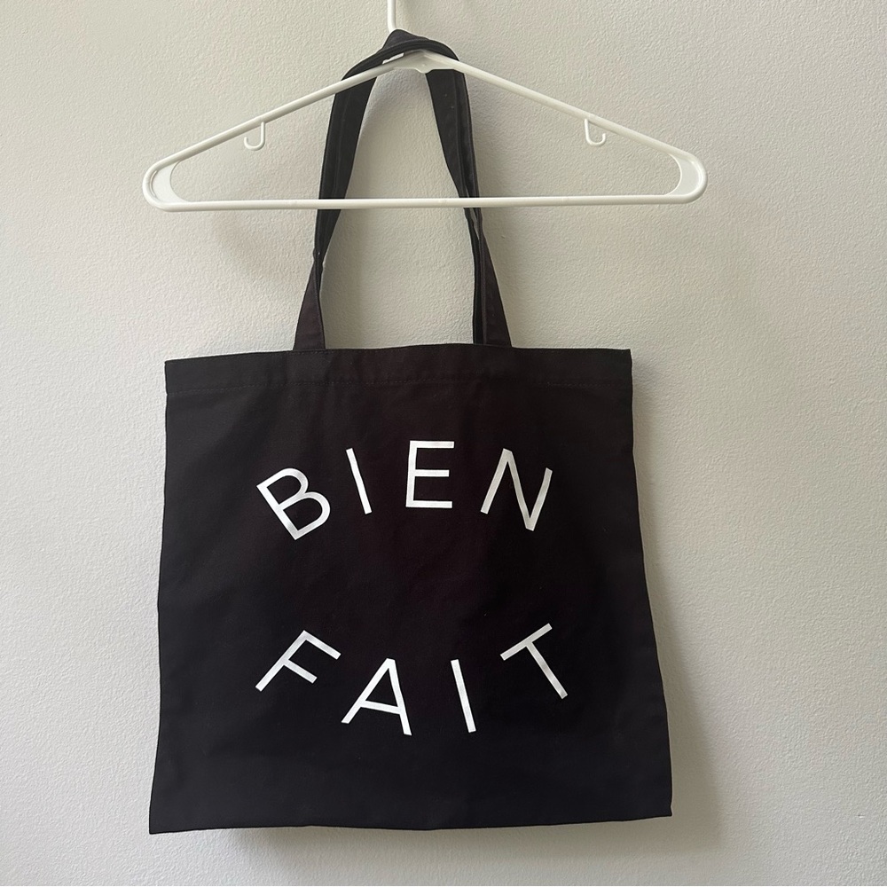 Madewell Bien Fait Canvas Tote Bag | Black | Reusable | Excellent Condition